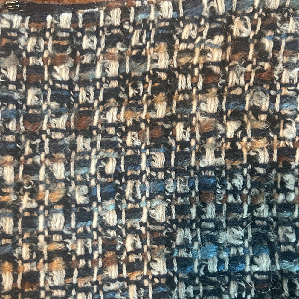 Blue Tweed Women's Skirt - Picture 12 of 13